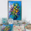 «Yellow Color Summer Bouquet», reproduction d'art sur toile traditionnelle-1951684692-1951684688