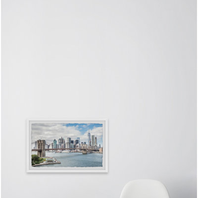 « majestic brooklyn bridge »-reproduction de photo sur papier encadrée