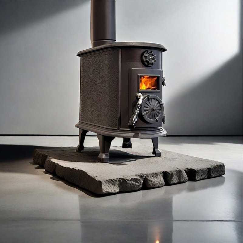 Petit foyer en fonte véritable