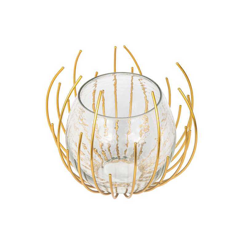 Porte-bougie Radial Rose