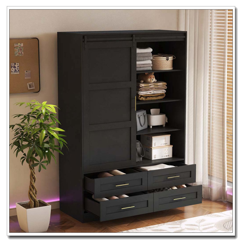 Armoire-penderie Armoire, Noir