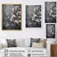 Fleurs de cerisier blanches sur 20 nuances de gris - impression sur toile encadrée cerisier-95871826-95871837