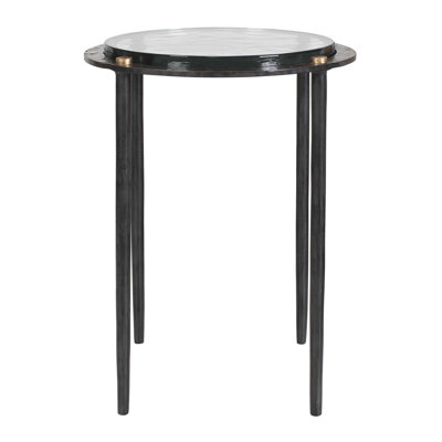 Uttermost Kennington Round Glass Accent Table