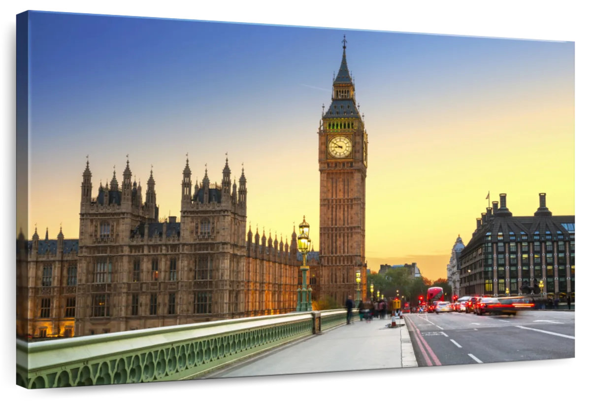 Big Ben Clock Tower Charm Pendant - 10K Yellow Gold, London Souvenir Jewelry