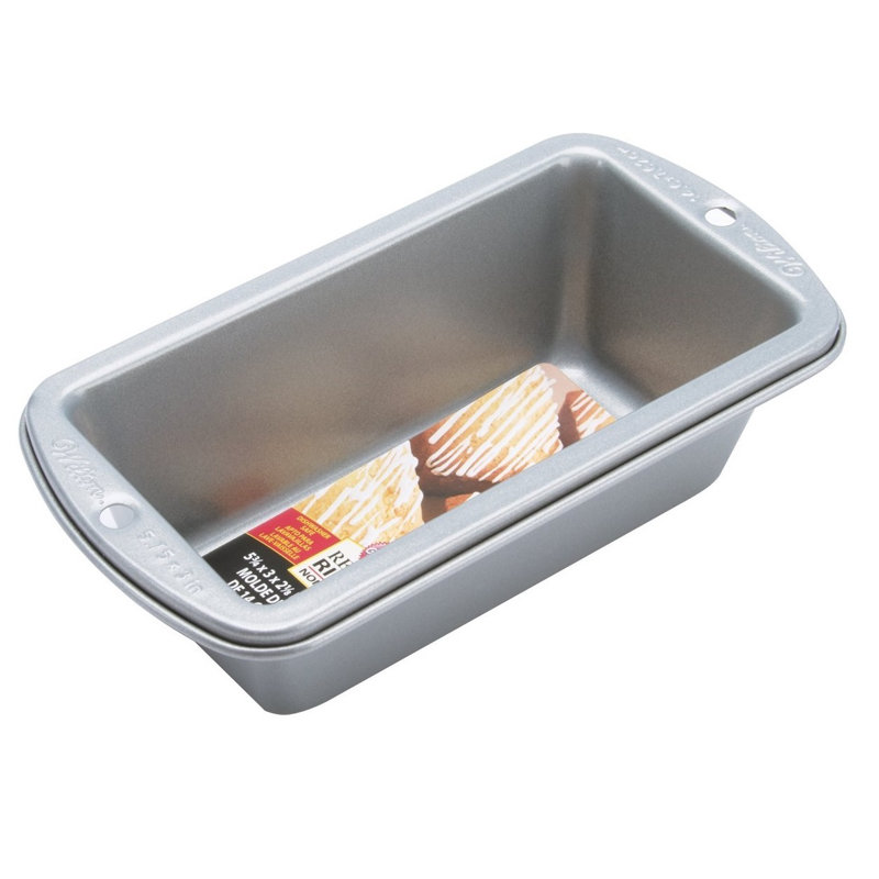 Wilton 191003158 Mini Loaf Pan, Non-Stick Steel