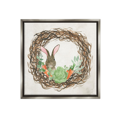 " Spring Easter Wreath Floater Frame "