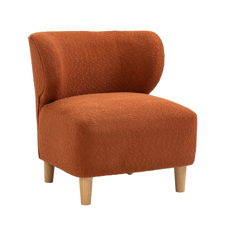 Jann 74cm Wide Bedroom Chair, Orange