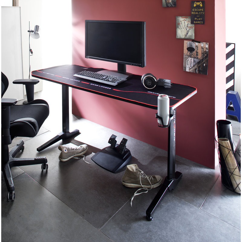Metal Base Computer Desk