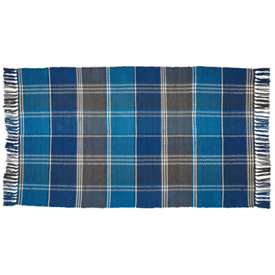 Allianora Cotton Checkered Indoor Rug