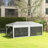 Outsunny 10' X 20' Party Tent, Outdoor Wedding Canopy & Gazebo With 6 Removable Sidewalls, Shade Shelter For Events, Bbqs-109566871