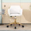 Chaises d'appoint pivotantes avec pieds en métal et roues universelles, chaise de bureau à hauteur réglable-321123466-328874804