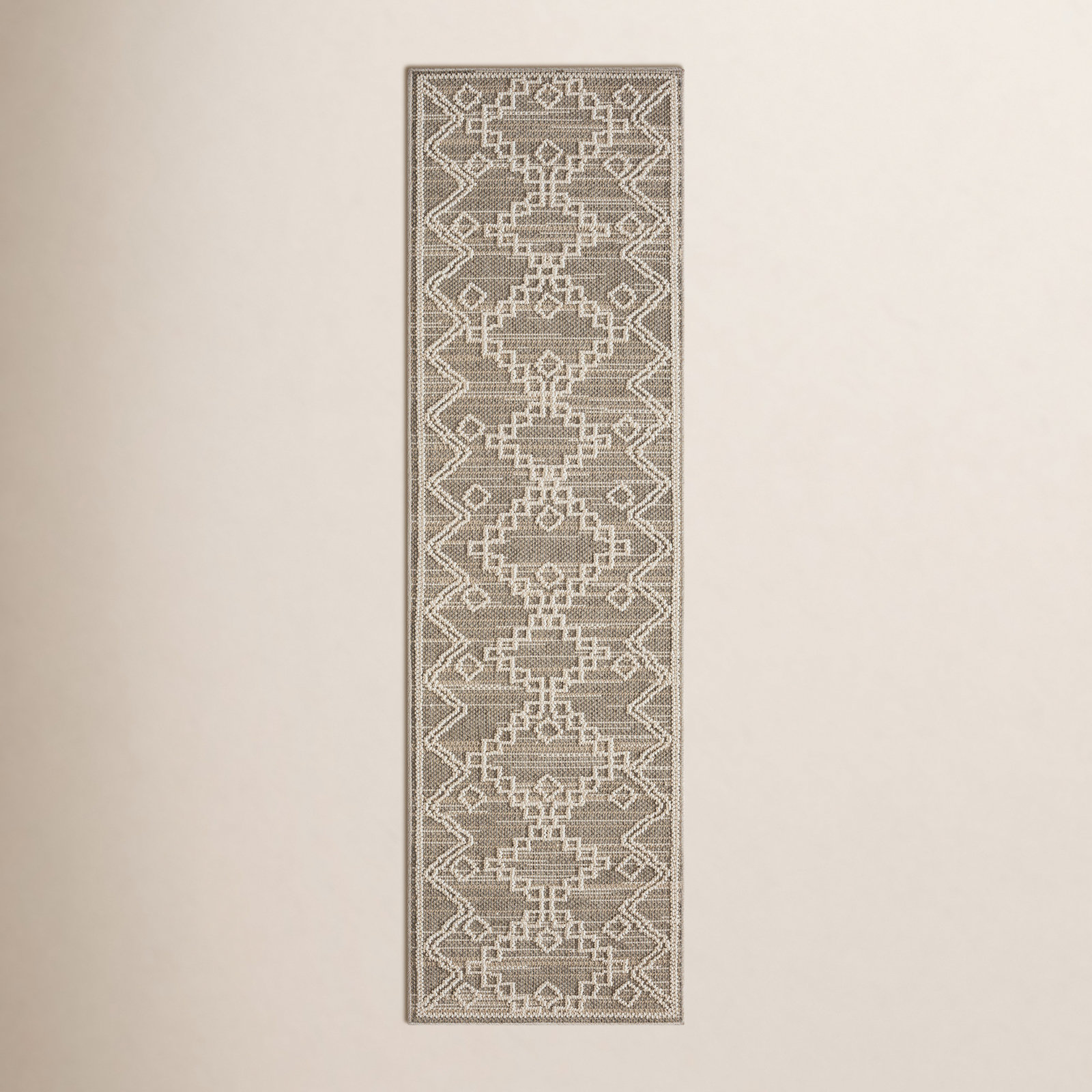 Cristine Polypropylene Indoor/Outdoor Rug, Runner 2'2" x 7'6"