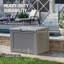 Rubbermaid Deck Box, Medium, 74 Gallon, Light Grey