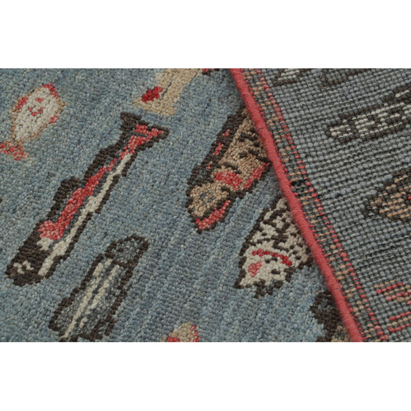 Burano Handmade Kilim Wool Animal Print Area Rug, Rectangle 8' x 10'