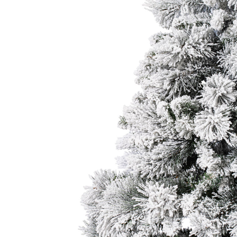 Vickerman 6.5' x 40" Frosted Scotch Pine Artificial UnLit Christmas Tree with 785 PVC Tips, 12'