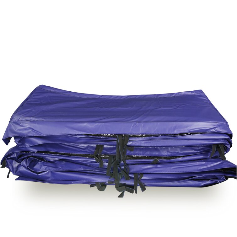 Pre-packaged 15' Round Royal Blue Spring Pad - For 6 Pole Enclosure - PVC