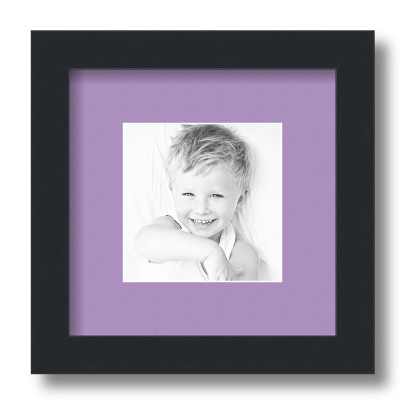 Cadre pour photo simple 5 "x 5" en bois mat, Brume lavande