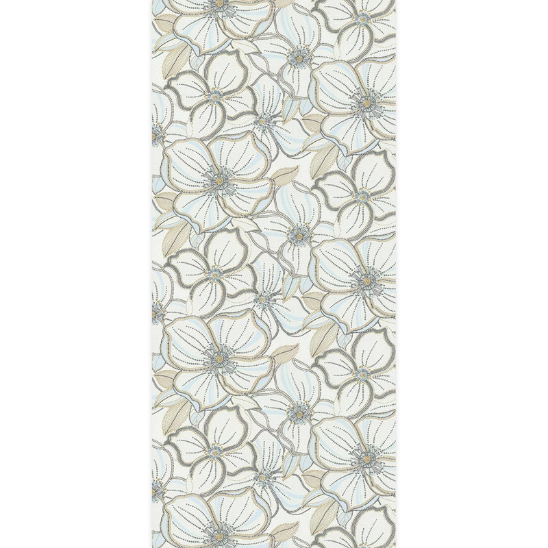 Bordure florale pelez et collez, L 108 po x l 48 po