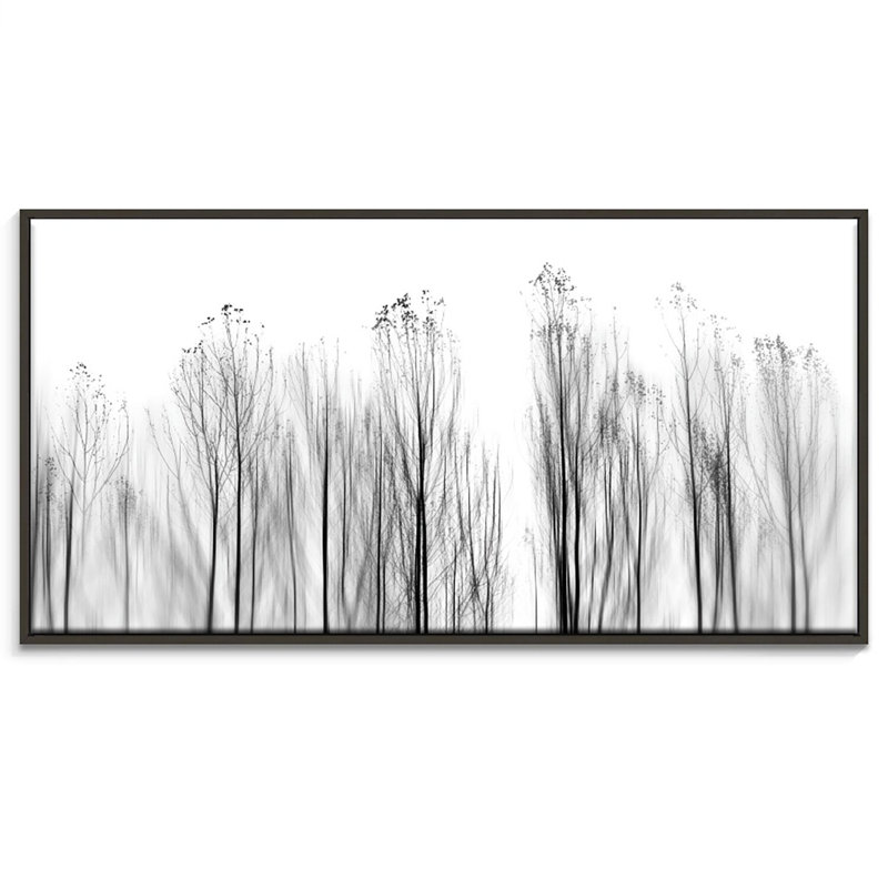 Print on Canvas, 76cm H x 152cm W, Black Floater Frame