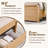 Maud Modern Queen Size Bed Frame with 50" Tall Headboard, Wood Platform Bed Frame with 18.86" Tall Curve Design Decoration Footboard & 2 Large Storage Drawers, No Box Spring Needed-925728187-925728191