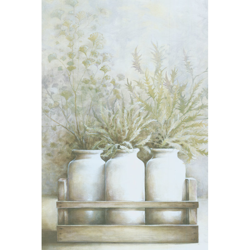 Bottle Vases - Wrapped Canvas Painting, 91cm H x 61cm W x 3.8cm D