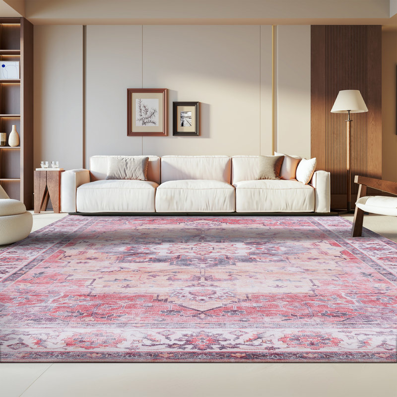 Tapis oriental rouille / beige, Rectangle 8 pi x 10 pi