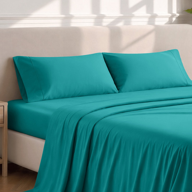 Soft Microfiber Pillowcase Set, Emerald, 2 Standard Pillowcases