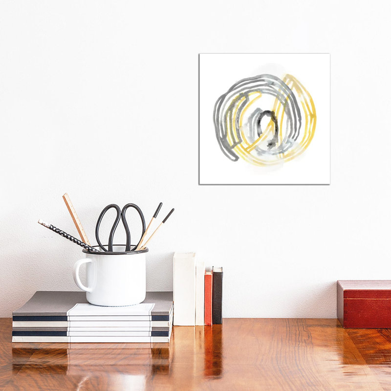 String Orbit III by June Erica Vess - Wrapped Canvas Painting, 30.48 cm H x 30.48 cm W