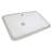 Nantucket Sinks Great Point 14.25'' Glazed Vitreous China Rectangular Bathroom Sink with Overflow
