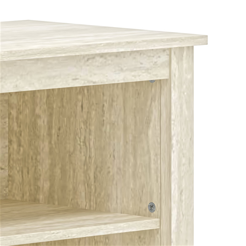 Ensemble de 2 pièces de console et de meuble télé Inniss, Travertin, Travertin