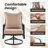 Metal 7 - Person Metal Patio Conversation Set with 2PCS Swivel Lounge Chairs