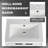 24" Wall Mount Vanity with Resin Sink - 2 Soft-Close Doors White