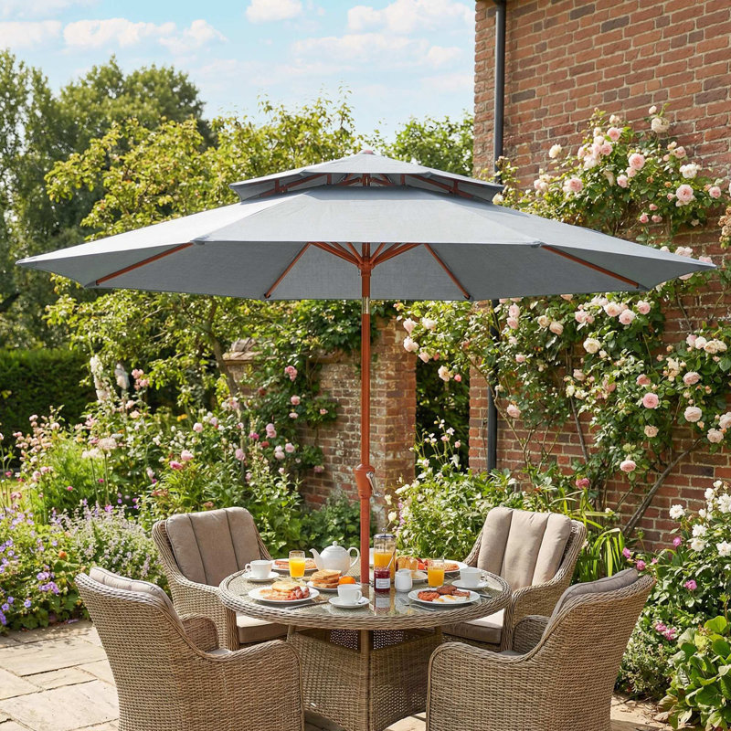265cm Market Parasol, Grey