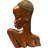 Handmade African Lady Brass Sculpture, 13-Inch Tribal Art Figurine