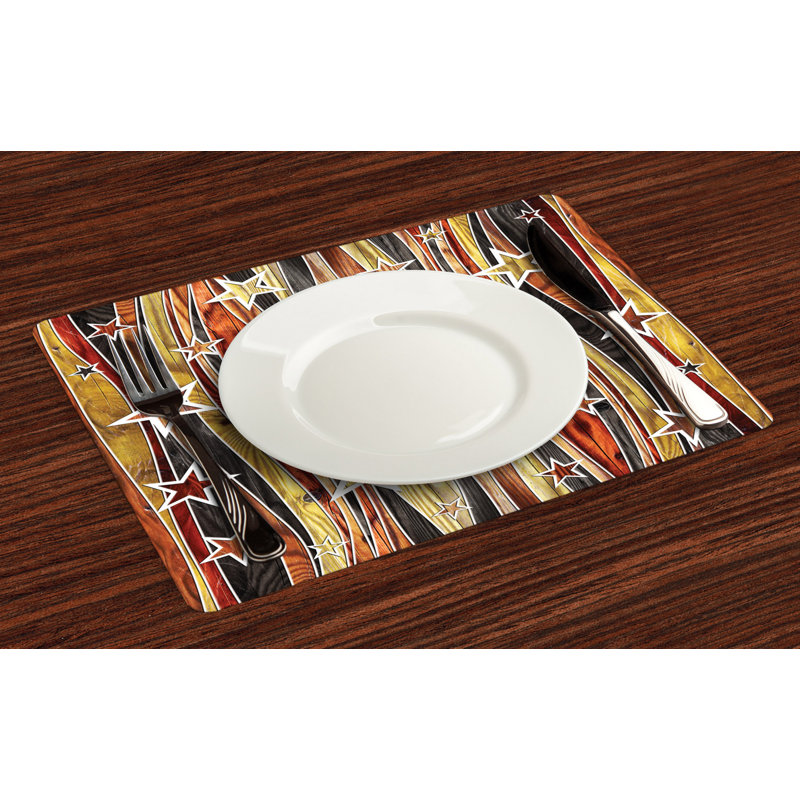 Polyester Abstract Rectangle Placemat