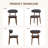 Maylon Upholstered Solid Wood Frame Side Chairs-1788348407