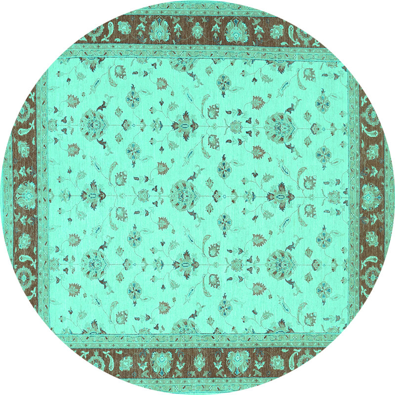Aamenah Oriental Indoor Rug, Round 7'