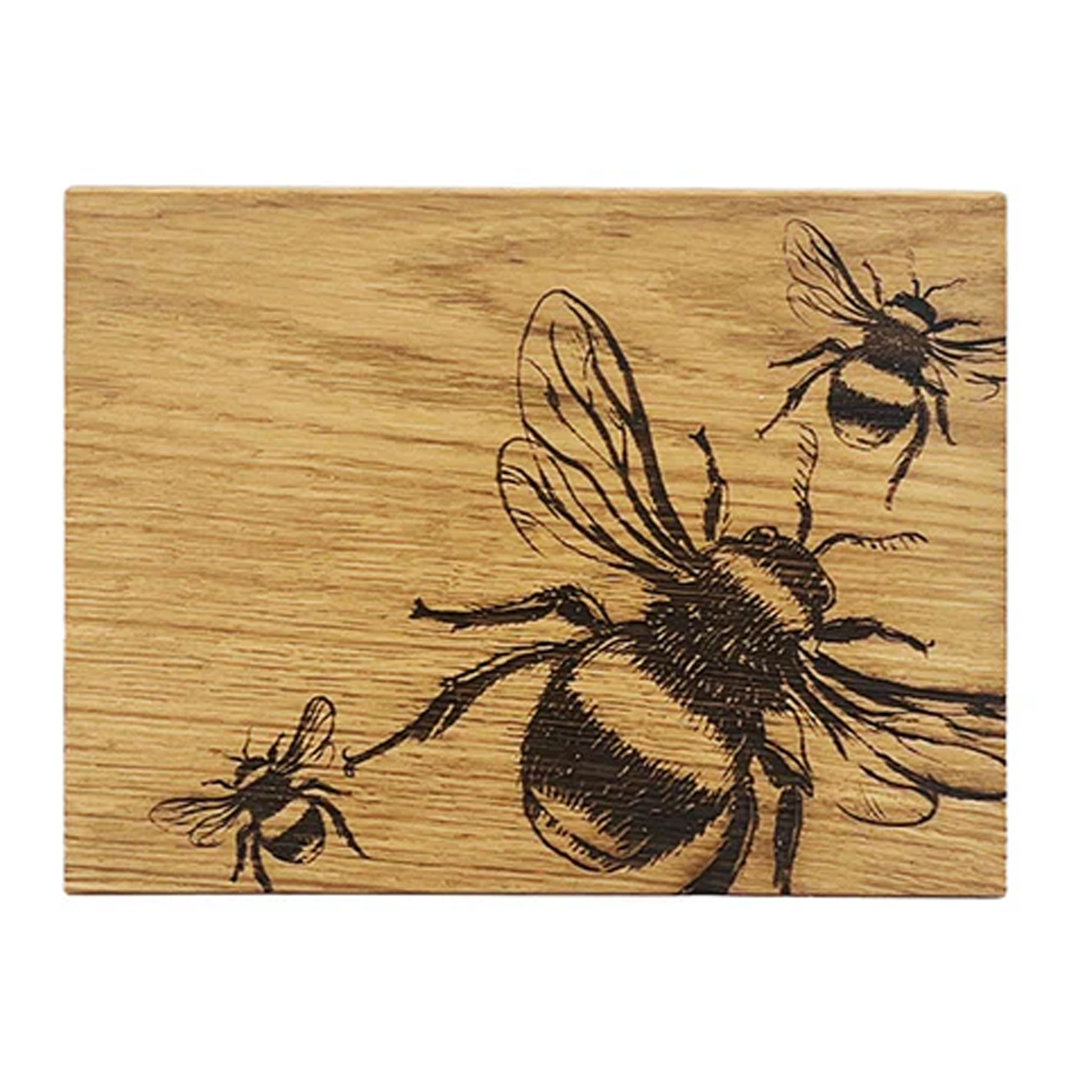 Oak Bee Bar Board - Brown
