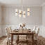 Lustre 8 lumières Aldegonde en laiton noble-129437277