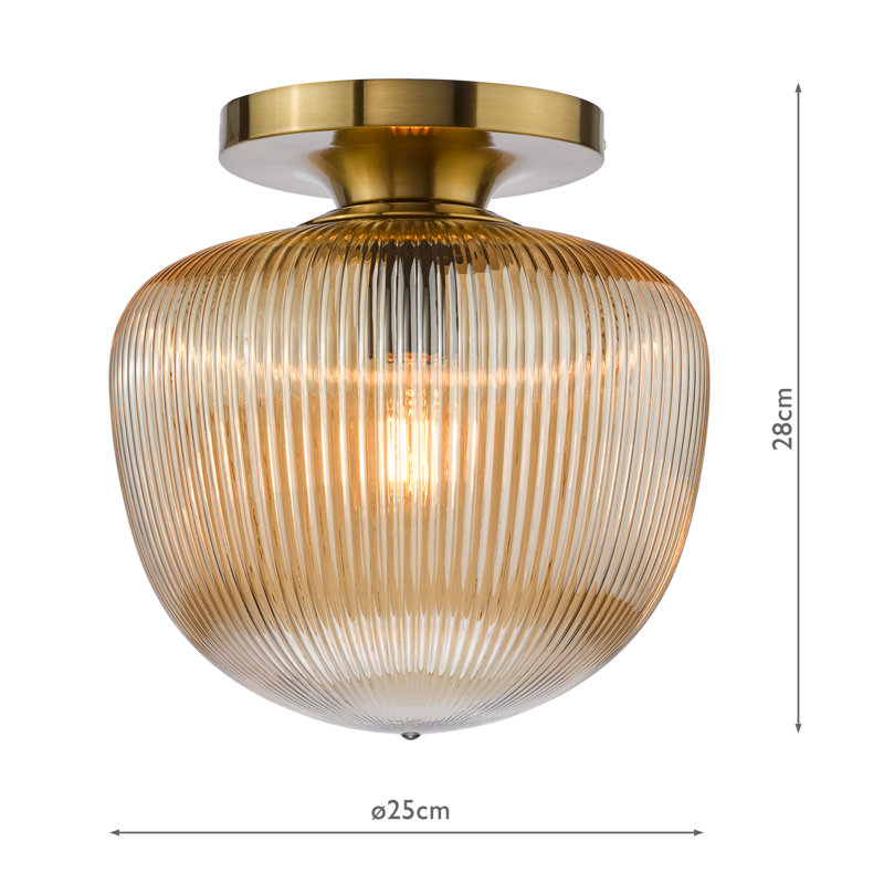 Flush Mount, Brushed Bronze