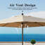 Parasol de patio rectangulaire avec manivelle (base non incluse)-1974902348
