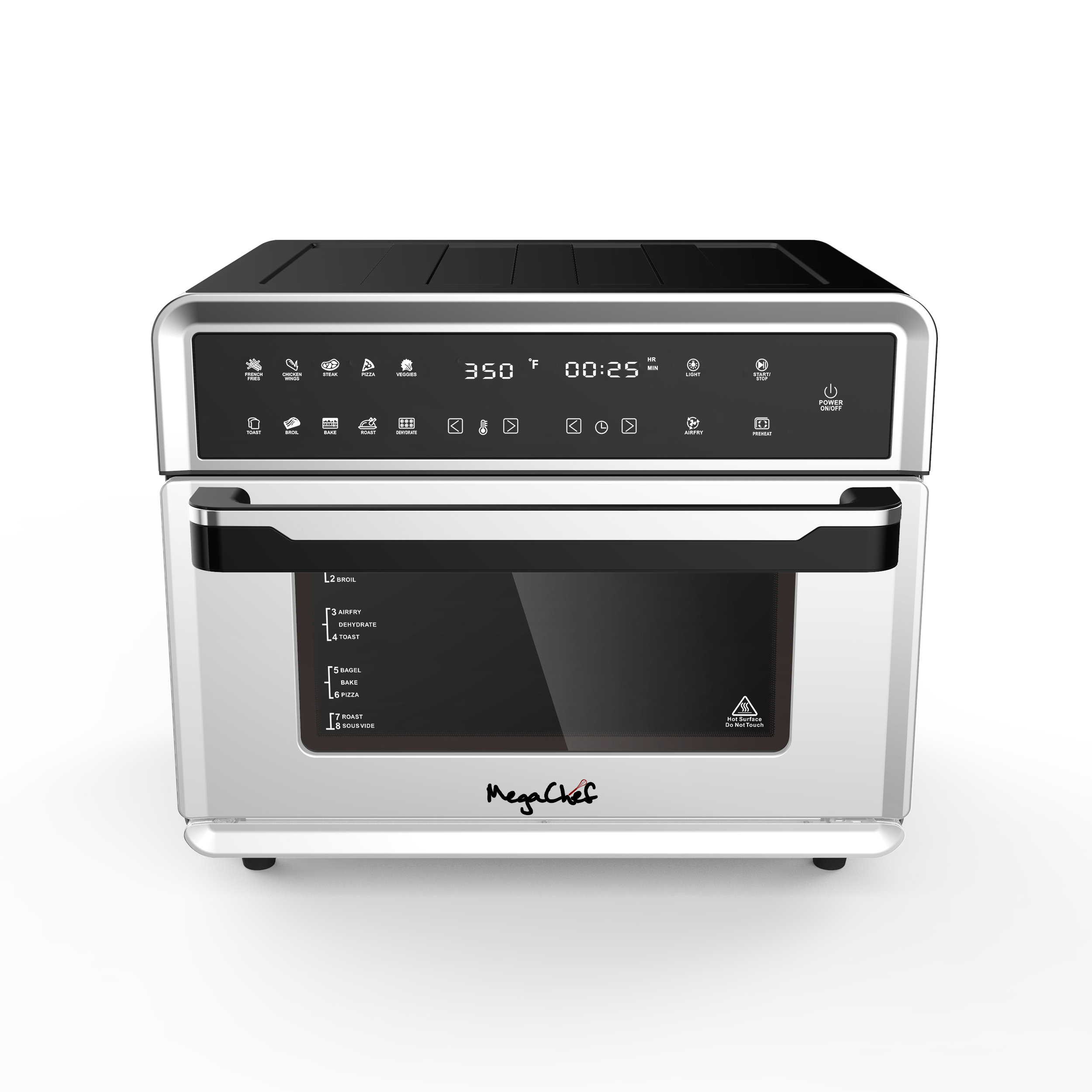 MegaChef 10 In 1 Electronic Multifunction Toaster Oven | Wayfair