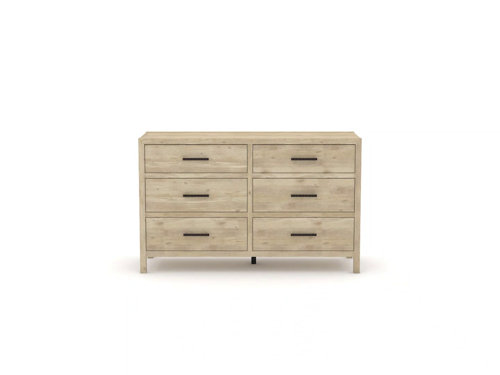 Sauder Pacific View® 6-Drawer Bedroom Dresser in Prime Oak 433563