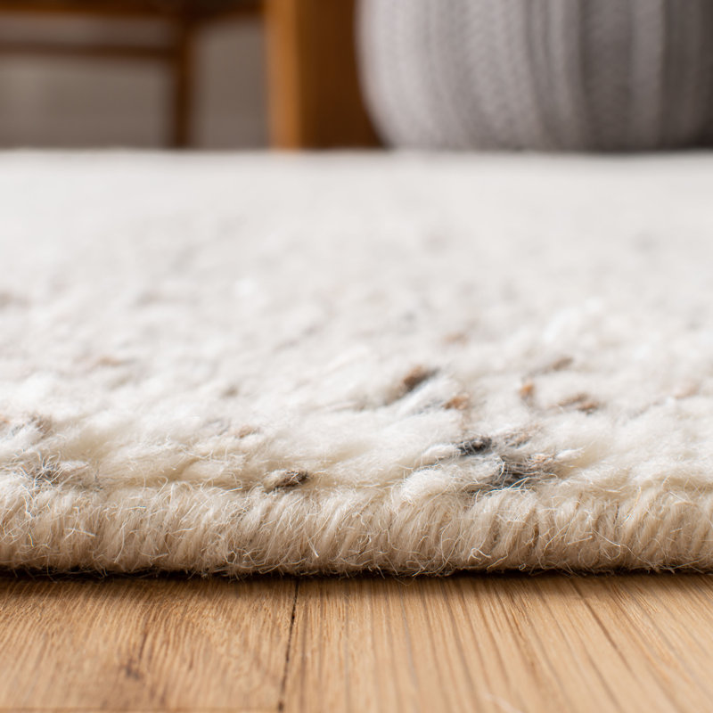 Tapis beige noué à la main Garland, Rectangle 5 pi x 8 pi