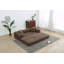 Canapé-lit convertible avec coussin cylindrique - Coussin pliant en velours côtelé avec cadre de forme fixe pour le salon, la chambre à coucher, le salon, le studio-118054622