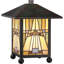 Lampe de table jaune / brun 10,75 po Inglenook