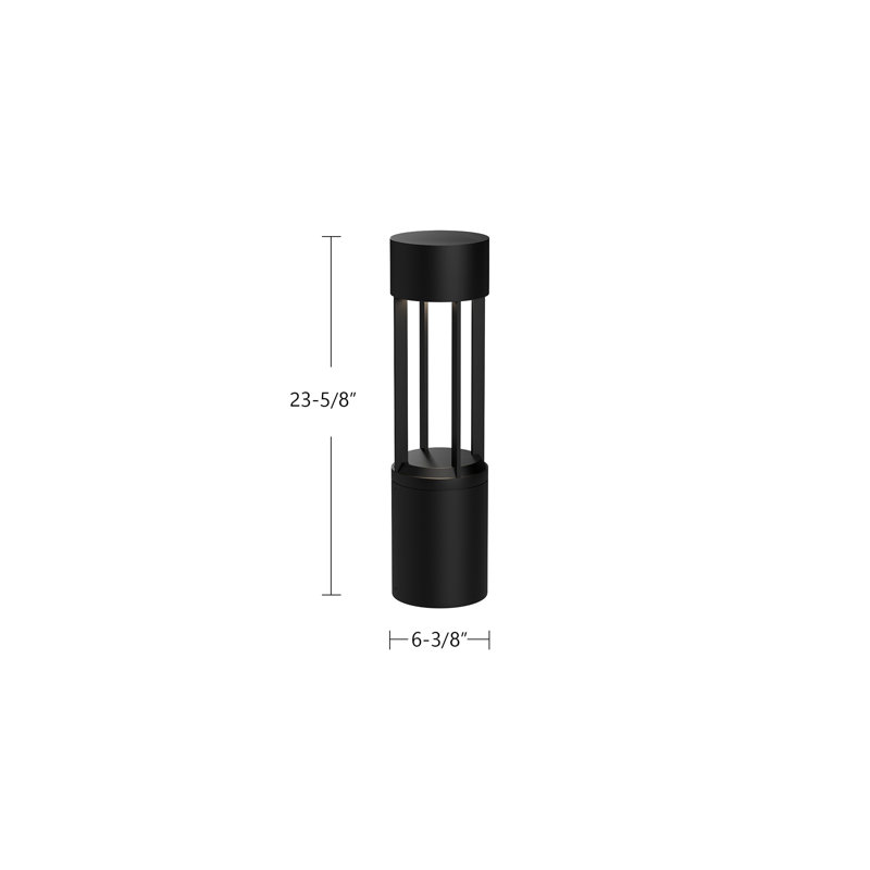 Knox LED Bollard Light, 23.63" H x 6.38" W x 6.38" D