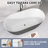 Bathtubs 67'' x 29.5'' Soaking Acrylic Bathtub