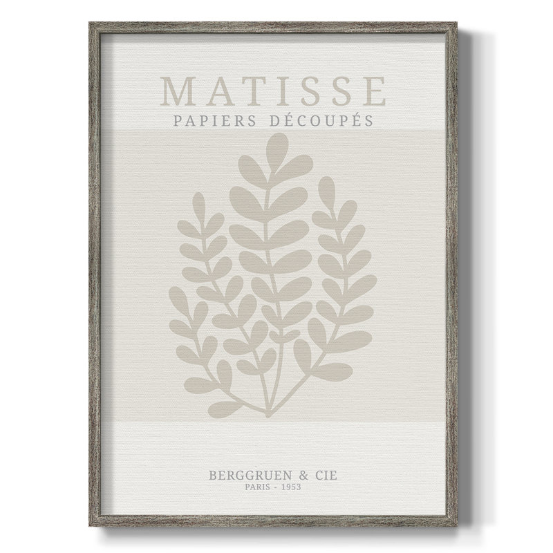 Matisse CDXVII, reproduction d'art encadrée - bois massif, H 21 po x l 17 po