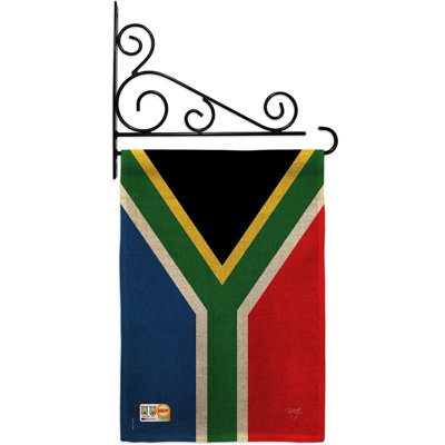 Double Sided 18.5'' H x 13'' W Burlap Flag Set